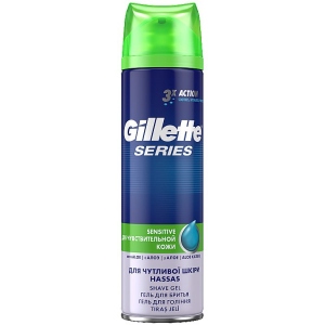 Гель для гоління Gillette Series Sensitive Skin Для чутливої ​​шкіри 200 мл (3014260214692)