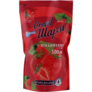 Рідке мило для рук Grand Шарм Maxi Strawberry 500 мл (4820195504130)