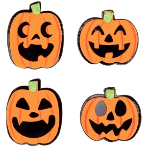 Декор Halloween YES! Fun Набір "Веселі гарбузи", 12 шт