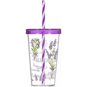 Склянка з трубочкою Herevin Lavanda 0.66 л (161448-004P)