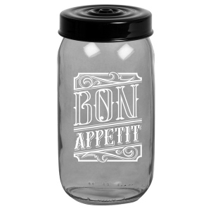 Ємність для сипучих Herevin Transparent Grey 1 л (172541-146)
