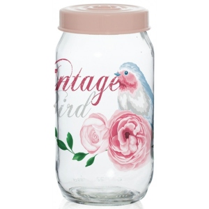 Ємність для сипучих Herevin Vintage Birds 1 л (171541-050)