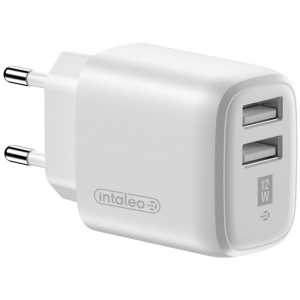 Мережевий зарядний пристрій Intaleo 12W Fast Charge 2USB 2.4A TCG242 (1283126578281) в Україні