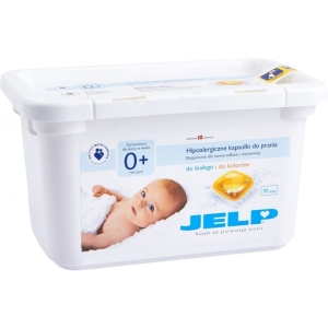 Капсули для прання JELP 0+ Гіпоалергенні білого та кольорового 11 шт, (97232)