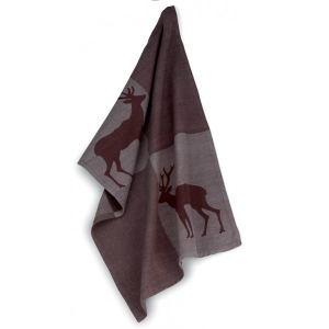 Рушник кухонний Kela Henrik Hirsch Dark Grey 70х50 см (12295) купити