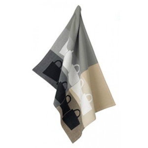 Рушник кухонний Kela Tabea Чашки 70х50 см Gray (11730)