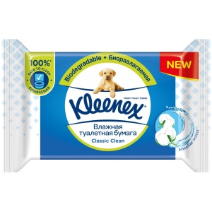 Вологий туалетний папір Kleenex Classic 42 шт. (5029053577494) в Україні