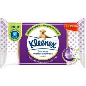 Вологий туалетний папір Kleenex Supreme 38шт