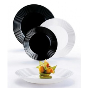 Столовий сервіз Luminarc Harena Black&White 18 пр. (N2231/N1518) продаж