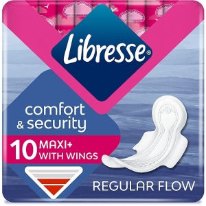 Прокладки гігієнічні Libresse Maxi Normal Wing 10 шт. (7310790088137) купити