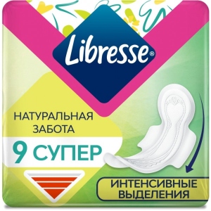 придбати Прокладки гігієнічні Libresse Natural Care Ultra Clip Super 7 мм 9 шт. (7322540523744)