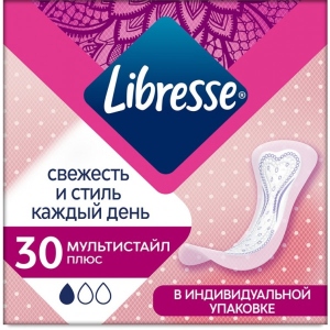 Прокладки щоденні Libresse Dailyfresh Multistyle Plus 30 шт. (7322540757200)