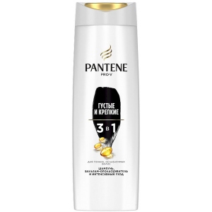 Шампунь жіночий Pantene 3в1 Густі та Міцні 360мл