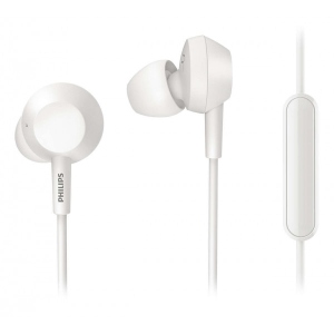 Навушники вкладиші дротові Philips TAE4105 Mic White
