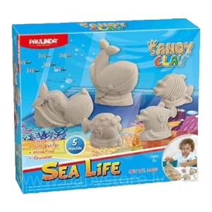Кінетичний пісок Paulinda Sandy Clay Морська Життя 5 шт. 300 г (PL-140016)