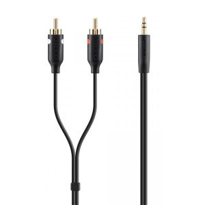 Кабель 3.5 мм - RCA Belkin F3Y116BT5M 5m Black-Gold