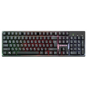 Клавіатура дротова REAL-EL Comfort 7011 Backlit Black USB