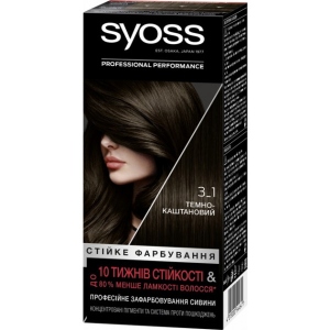 Фарба для волосся SYOSS 3-1 Темно-каштановий 115 мл (9000100632706)
