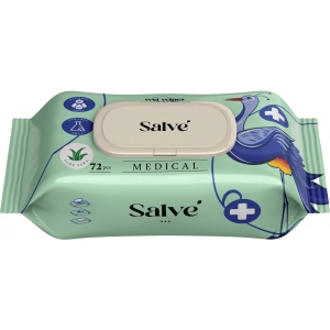Серветки гігієнічні вологі Salve 72 шт. (5853954200775)