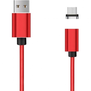 Кабель XOKO SC-365m Magneto Leather Red Micro USB (SC-365m MGNT-RD)