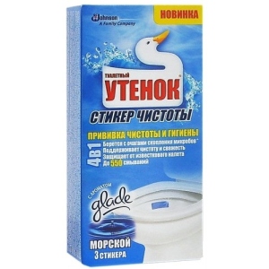 Туалетний блок SC Johnson Туалетне Каченя стікер Морський 3 шт. (4620000430087)