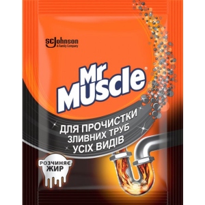 Засіб для чищення універсальний SC Johnson Mr. Muscle гранулы для прочистки труб 70 г (4823002000177)