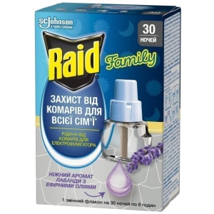 Фумігант рідина SC Johnson Raid Лаванда 30 ночей 22 мл (5000204203493)