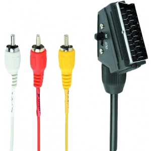 замовити Кабель Scart - RCA Cablexpert CCV-519-001 1.8 м Black