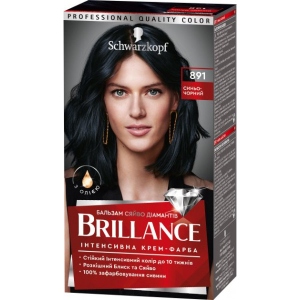 Фарба для волосся Schwarzkopf Prof. Brillance 891-Синьо-чорний 142.5 мл (4015000509848)