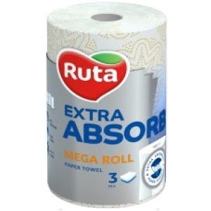 Рушники паперові Рута Selecta Mega roll 1шт, 3СЛ