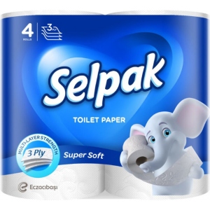 Туалетний папір SELPAK 4 рулона (8690530204492) інтернет-магазин