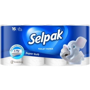 Туалетний папір SELPAK 16 рулонов Белая (8690530134546) в каталозі