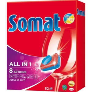 Таблетка для посудомийної машини Somat Все в 1, 52+52 шт. (9000101045161)