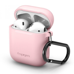 Чохол для навушників Spigen for Apple AirPods Silicone Pink (066CS24810)