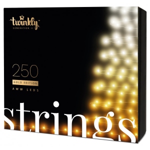 Гірлянда лінійна Twinkly Smart LED Strings AWW 400, BT + WiFi, Gen II, IP44, чорний (TWS400GOP-BEU)