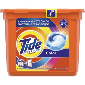 Капсули для прання Tide Все-В-1 Color 23 шт