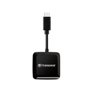 Кардрідер Transcend USB 3.2 Gen 1 Type-C SD/microSD Black (TS-RDC3)