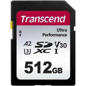 Карта пам'яті Transcend SD 512GB C10 UHS-I U3 A2 (TS512GSDC340S)