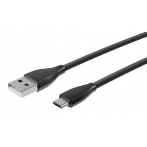 Кабель Maxxter USB-microUSB 1м Black (UB-M-USB-01BK)