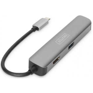 Хаб USB Digitus USB-C > HDMI/2xUSB-A/SD/MicroSD (DA-70891)