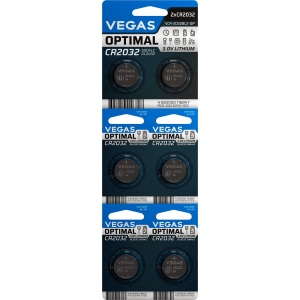 Батарейка тип CR2032 Vegas VСR-2032BL6-OP