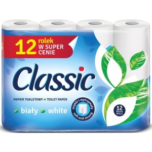 Туалетний папір Velvet Classic Белая 2 слоя 12 рулонов 144 отрыва (5901478999214) замовити в Україні