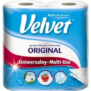 Рушники паперові Velvet Ecolabel 2 слоя 54 отрыва 2 рулона (5901478998804)