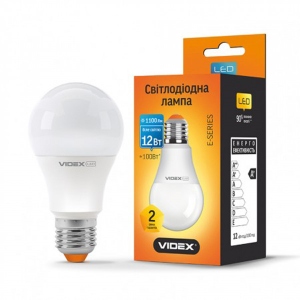 Лампочка світлодіодна Videx A60e 12W E27 4100K 220V (23649)