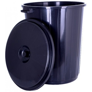 Кошик для сміття VIOLET HOUSE 0132 Баттал Black с/кр. 65 л