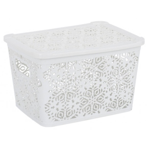 Корзина для зберігання VIOLET HOUSE 0402 №2 Ажур White 7 л
