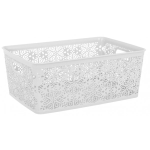 Корзина для зберігання VIOLET HOUSE 0504 №4 Ажур White 14 л