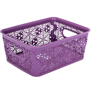 Уцінка - Корзина для зберігання VIOLET HOUSE 0501 №1 Ажур Plum 5 л #