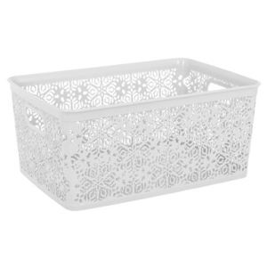 Уцінка - Корзина для зберігання VIOLET HOUSE 0501 №1 Ажур White 5 л #