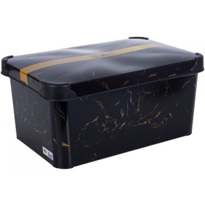 Корзина для зберігання VIOLET HOUSE 0646 Decor Marble Black с/кр. 5 л